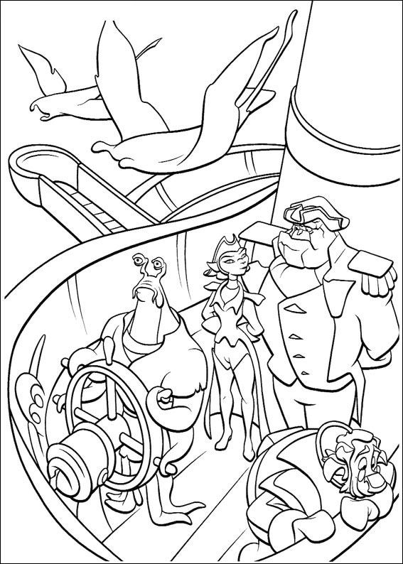 coloriage la planete au tresor l equipage